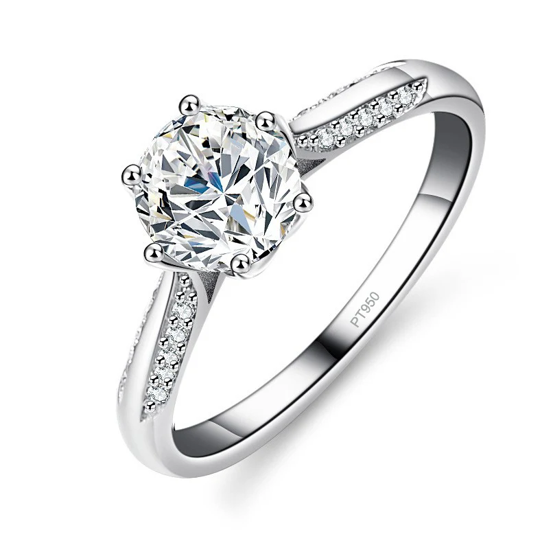 Moissanite Engagement Ring 1 Carat - Bague de fiançailles Lumira 1 carat