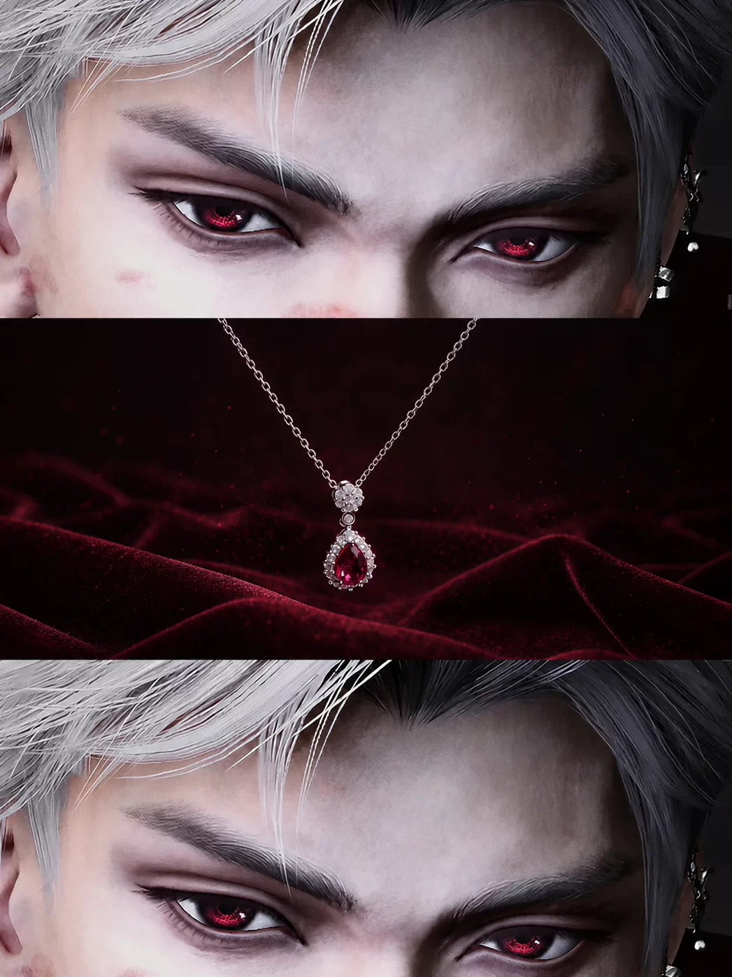 Anime Pendant Necklace - Cadeaux : collier avec pendentif en
