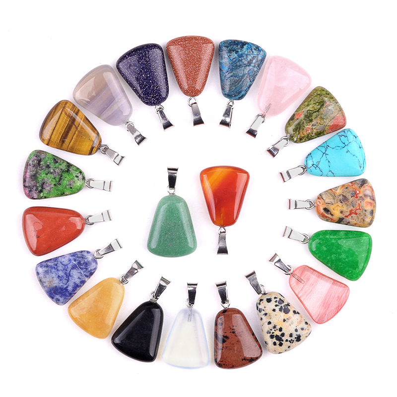 Pendentif en pierre brute en c - Crystal Pendant Necklace Natural Stone avis et prix