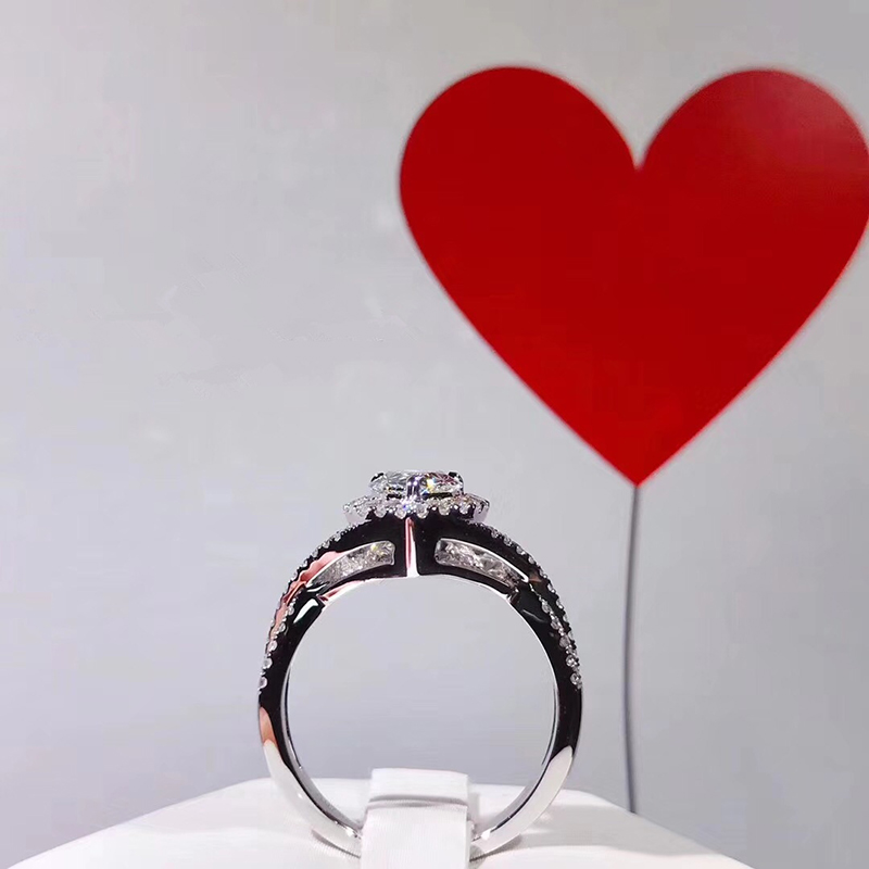 Bague de fiançailles en or bla - Moissanite Engagement Ring 1 Carat avis et prix