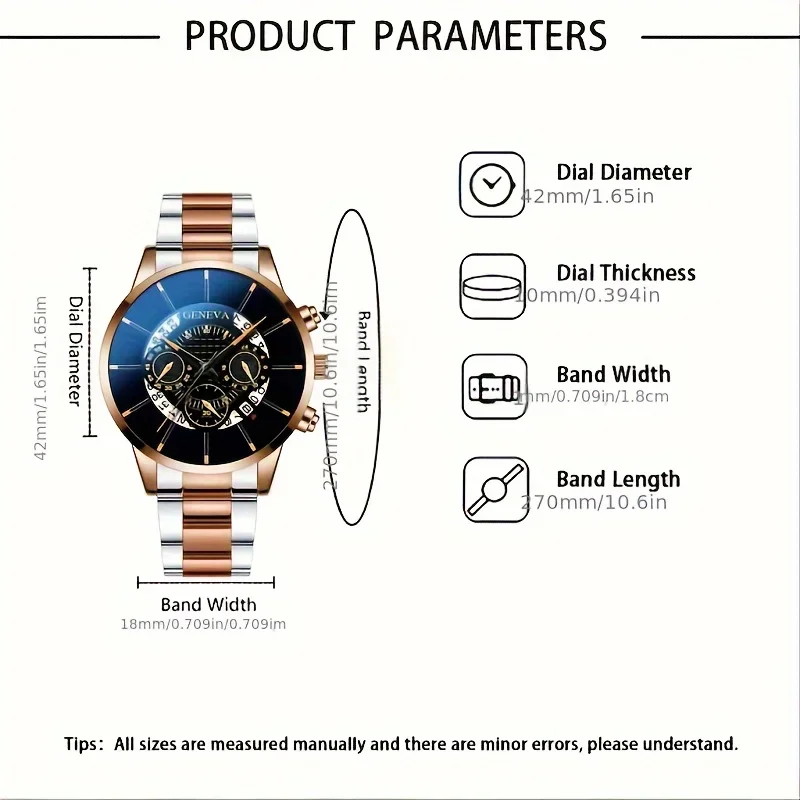 Montre à quartz à cadran rond  - Watch Accessories avis et prix