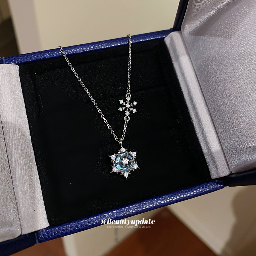 Collier pendentif flocon de ne - Layered Pendant Necklace Aesthetic avis et prix