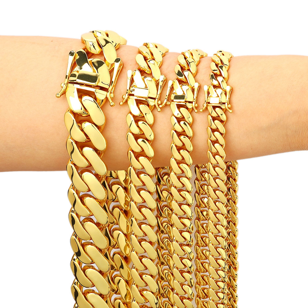 Chaînes en laiton Miami Cuban  - Cuban Link Chain 12Mm avis et prix