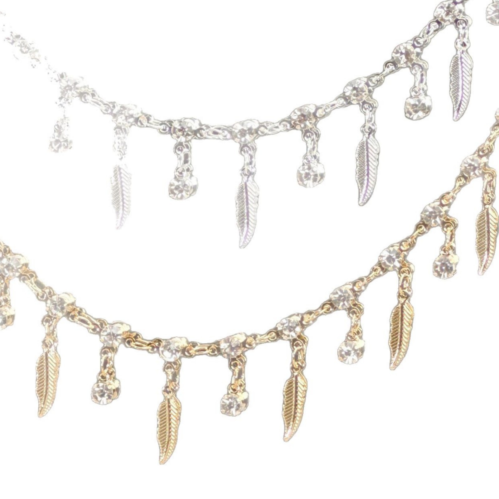 Chaîne à plumes de diamant tri - Body Jewelry avis et prix