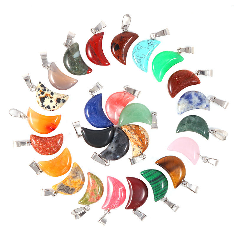 20 pièces/sac pierre naturelle - Crystal Pendant Necklace Natural Stone avis et prix