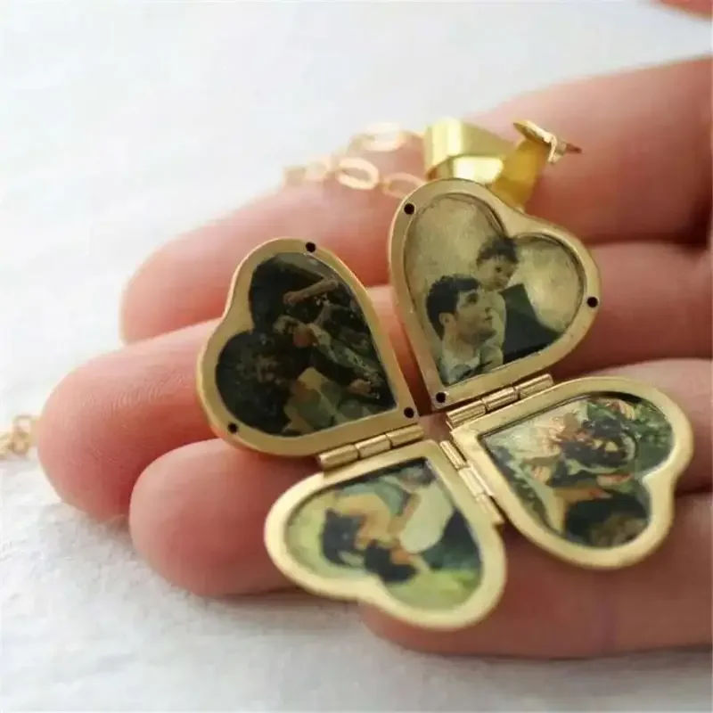 Collier Vintage pliant multico - Heart Locket Necklace Photo avis et prix