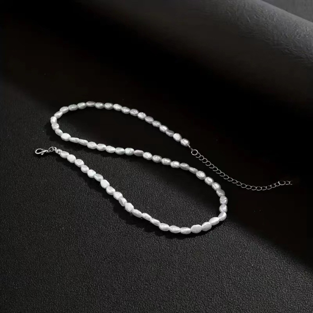 Collier ras du cou simple en f - Pearl Choker Necklace Vintage avis et prix