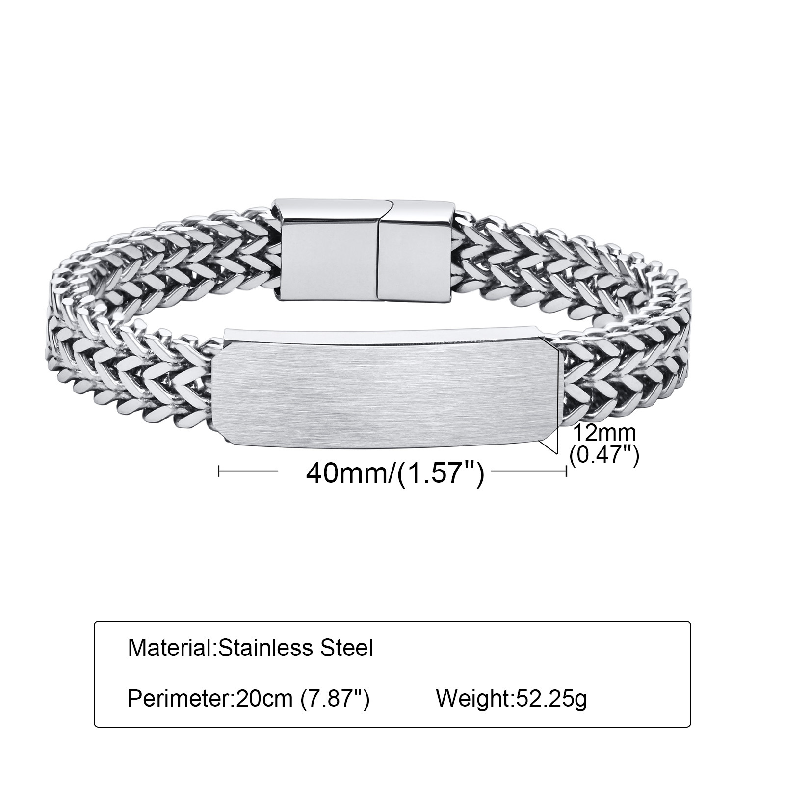 Vnox – Bracelets personnalisés - Cuban Link Chain 12Mm avis et prix