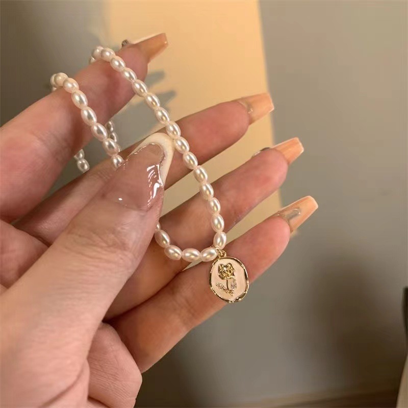 Collier ras du cou en Imitatio - Pearl Choker Necklace Vintage avis et prix
