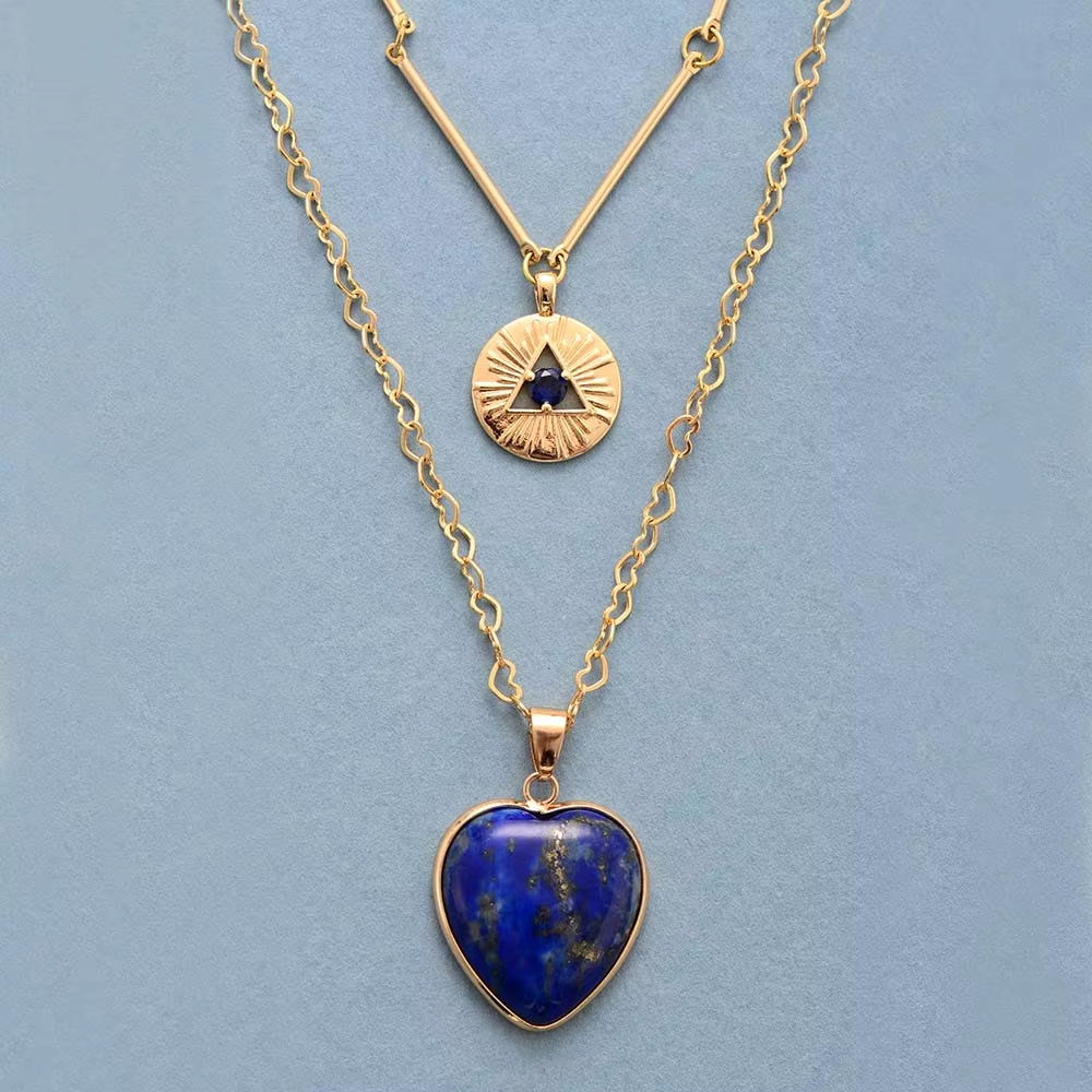 Colliers superposés, pendentif - Layered Pendant Necklace Aesthetic avis et prix