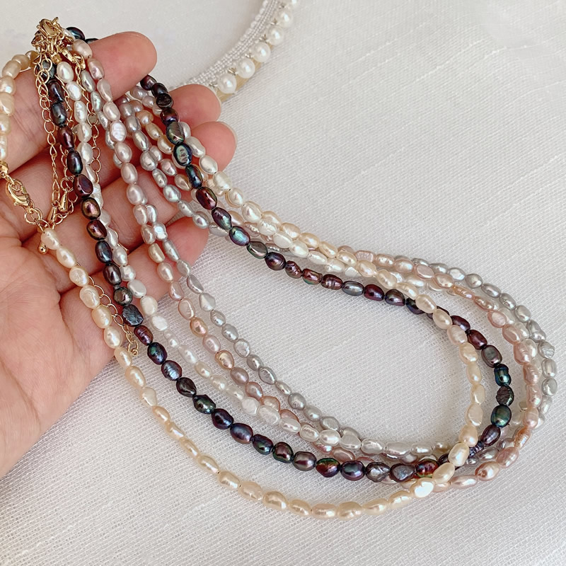 Collier de perles d'eau douce  - Pearl Choker Necklace Vintage avis et prix
