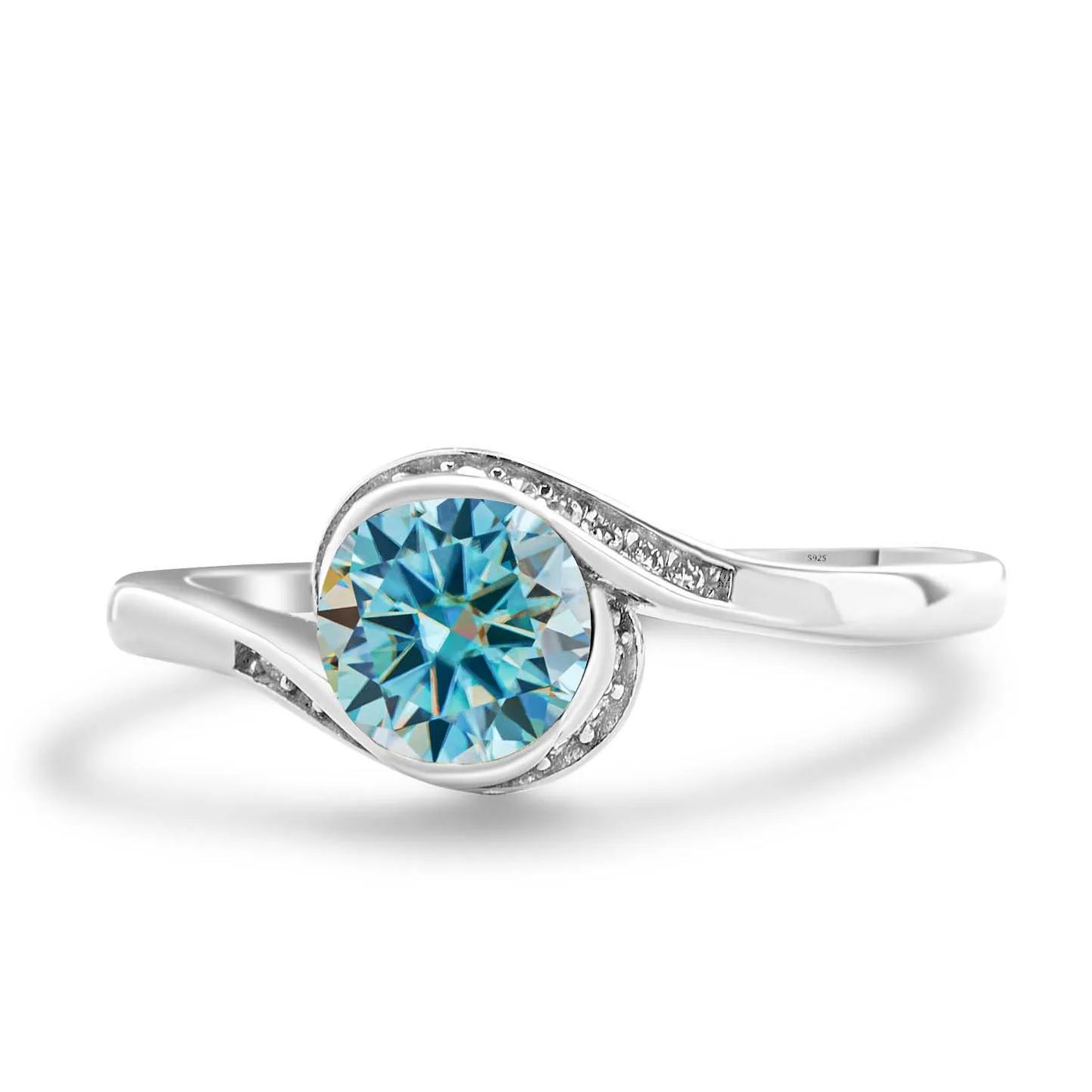 Bague de fiançailles pour femm - Moissanite Engagement Ring 1 Carat avis et prix