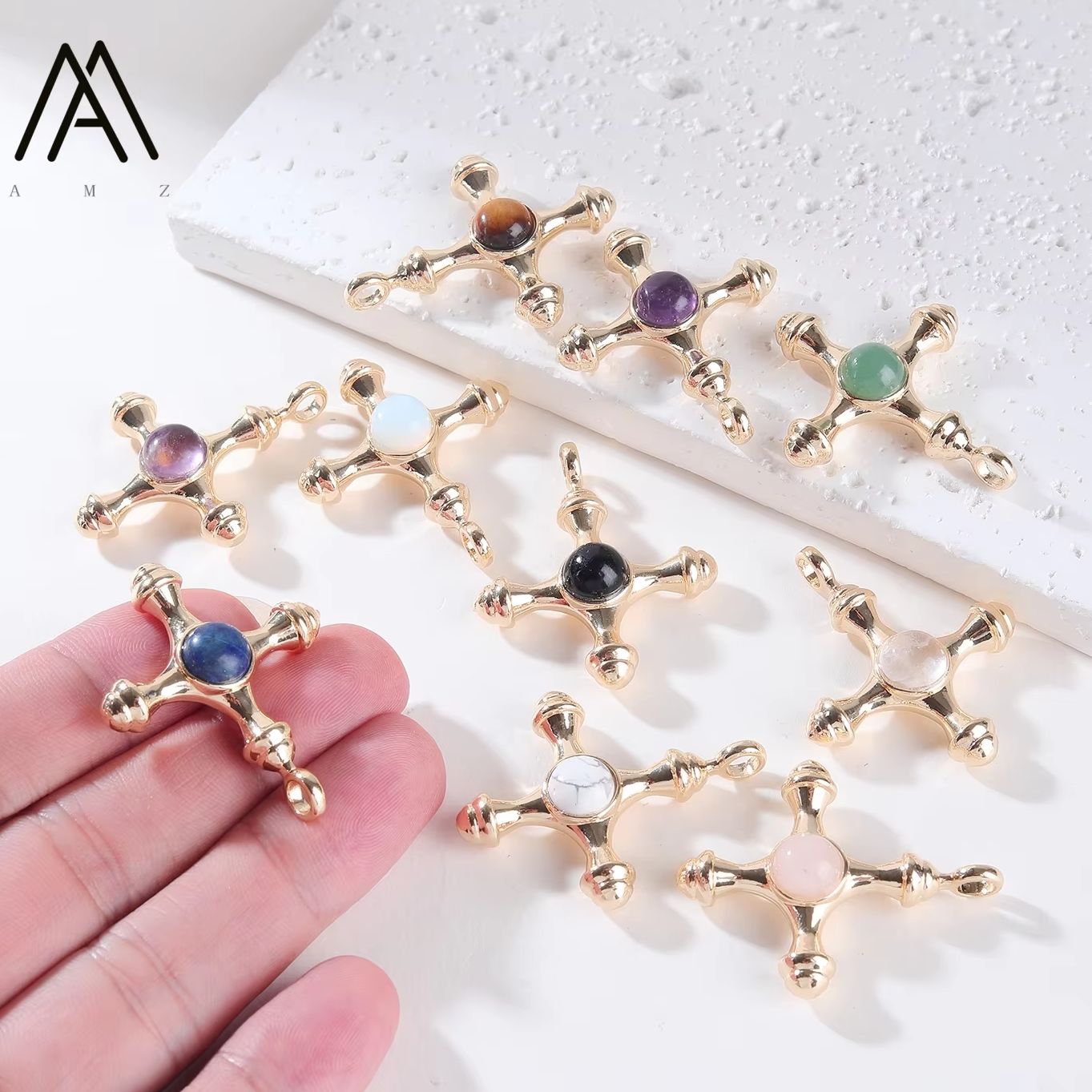 1/3/5/10 pièces, pendentifs en - Crystal Pendant Necklace Natural Stone avis et prix